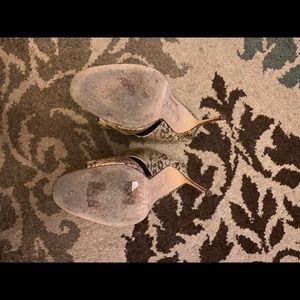 Manolo Blahnik Gold Heels